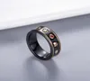 Lover Par Ceramic Ring med Stamp Black White Fashion Bee Finger Ring Högkvalitativa smycken för gåva Storlek 6 7 8 96475868