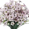 Decorative Flowers 6PC Bouquet Decoration Bridal Wedding Flower Real Latex Home Set Zinnia