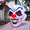grossistklubbfest Använd hängande belysning Uppblåsbar clownhuvud 3m 10ft högtryck Uppblåsbara skelett ansikte rolig konsert för Halloween dekoration