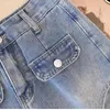 Short in denim L4XL Plus size per donne in vita alta gamma estiva di jeans street y2k abbigliamento gonna corto 240429