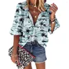 Women's Blouses Spring Shirt Fashion Women Summer Landscape Graphic Clothing Casual Streetwear Loose Tops Blouse Cardigan Quality Blusa