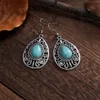 Charm Nieuwe Boheemse stijl oorhaken turquoise oorbellen etnische feng shui drop -stijl oorbellen