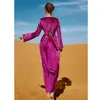 Vêtements ethniques Dubaï Kaftan Muslim Velvet Arabe Abaya Long Robe Femmes Islamic Luxury Rhingestone Party Evening Robe Moyen-Orient Maroc