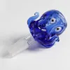14 mm 18 mm kom glas octopus stijl waterpijp dikke glazen kommen met kleurrijke blauw tabak kruid water waterpijpen rookpijpen