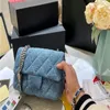 Flap Handbag Mini Chain Handväskor Justering axelväska Rose Bag denim Luxurys Love Heart Blue Shoulder Canvas Strap Fashion Back Desi Agvb