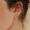 Hoop oorbellen 2 van de ronde cirkel goud vergulde knuffel klein voor vrouwen mannen kraakbeen oor piercing sieraden pendientes hombre mujer