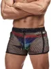 Shorts pour hommes Aimpact Mens Mesh Shorts Lounge Sous-vêtements Boxer Shorts Couvre T240507