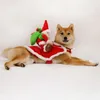 犬のアパレルクリスマスコスチュームコスプレ面白いサンタ句