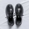 Casual Schuhe handgefertigte Herren Plattform Wingtip Oxford Leder Herren Kleid Klassische Geschäft Formal für Männer Zapatillas Hombre
