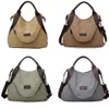 2021 Brand Large Pocket Casual Tote Womens Handväskor axelhandväskor duk kapacitetspåsar för kvinnor messenger väskor kvinnor väska 280g