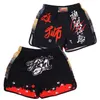 MMA Lion Shorts Boxing Training Camp Wettbewerb Fitness Sport Top Short Sleved Judo Set Training Kleidung maßgeschneidert Muay Thai