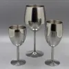 2 pezzi Classici bicchieri da vino in acciaio inossidabile 18 8 wineclass bar wine bicchiere cocktail champagne da bere tazza di ciondoli per feste y200107 299r