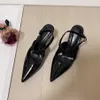 Designer High Heels Dames kleding schoenen Patent Leather Suede vrouwen luxe dame mode feest trouwkantoor hiel sandalen 34-42 6 8 10 cm