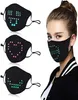 Grappig LED Luminous Mask Light Up Voice Activated Face Mask Cool Music Party Christmas Halloween Decoration FaceMask Fasemask1301Z4449000