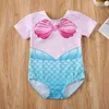 Pieces Summer Kid Baby Girl Mermaid Bikini Swimswear Tahith Swimsiting Tise Bathingwear Beachwear H240508