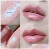 LIG BLISS f Rihan Mirror Glaze European Diamond Milk /Pretty Please Rose Nude Glow Pearl Highgloss Lipgloss Glass 9ml Drop dostawa on otpxf