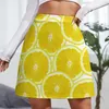 Jupes Summer Citrus citron tranches mini jupe fée grunge en robes coréennes de golf pour femmes