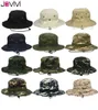 Jovivi Outdoor Boonie Hat Wide Brim Breattable Safari Fishing S UV Protection Foldbar Military Climbing Summer S Caps 2201146368707