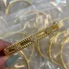 Master entworfen exquisite Retro Highend -Schmuckarmbänder Gold schmal mit für Frauen Valentinstag einfach und großzügig mit gemeinsamen Vanly