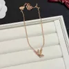 Brand new necklace Vintage matching simple letter short thin collarbone chain designer Necklaces temperament star female matching Love Couple Jewelry
