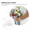 Decorative Flowers Bridesmaid Gifts Silk Handle Bouquet Holders For Wedding Handles Diy Flower Holder
