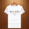 T-shirts masculins 2023 Été pour hommes MILAN IMPRESSION Y2K T-shirt pour hommes courts à manches à manches