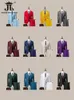 14 Kleur M-6xl Jacket Vestpants High-End Brand Formele Business Mens Suit driedelige bruidegom trouwjurk solide kleurenpak 240507