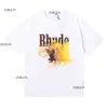 Rhude Shirt Mens Designer Workout Shirts for Men Rhude Shirt Fashion Classic Vintage Trendy Brand Rhude Mens T-shirt Rhude Tshirts Vintage S 8972 497