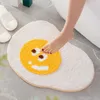 Carpets Cartoon Flocking Door Entry Floor Mat Toilet Absorbent Foot Bathroom Non-slip