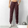 Yoga Outfit LL Joggpants Leggings für Frauen Designer jogging Hosen Loose Womens Fitness Running Stretch Füße Schweiß Drop Deli OT1J4