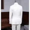 Мужские костюмы Blazers Высококачественная льняная мужская одежда Qifeng Lapel Double Dealh Ultra Thin Fitting Intelligent Leisure Groom Свадебное вечернее платье Q240507