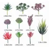 Fleurs décoratives succulentes artificielles 20pcs fausses plantes décoration assorties bricolage mini plantes succulentes Pot de bureau à domicile non inclus