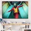 Pintura suprimentos Joaquin Phoenix Imprime o filme do Joker DC Art Art Canvas Oil Wall Pictures para sala de estar decoração de casa T2299W DR OT0Z5