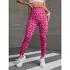 Leggings pour femmes Leopard Leggings Leggings sexy sans couture hauts hauts de rythme de gym mince pantalon d'entraînement de la mode