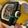RM Luxury horloges Mechanische horloge -molens Series Automatische machines 40x50mm kalendertijd Limited Edition Mens Watch RM011 Global Limited Edition ST76