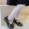 Kinder Socken dünne atmungsaktive Baby -Mädchen Strumpfhosen Kinder tanzen Stocking Socken Kinderschule Uniform Strumpfhosen Prinzessin Schwarz weiß Strumpfhose