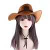 Bérets grimpant chapeaux Sun Protection Caps Knight Cycling Star Western Cowboy Summer Travel Suncreen