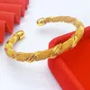 Pulseira aniid dubai bracelete de ouro para mulheres casamento oeste manguito 24k petiscos de joalheria de mãos árabes