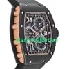 RM relógios de luxo Relógios mecânicos Mills RM72-01 Estilo de vida em House Clockwatch Black Ceramic 2024 Men's STH9