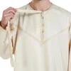 Vêtements ethniques Robe décontractée arabe hommes islamiques Kaftan Ramadan Eid Muslim Man Buttons habiller Jubba thobe Dubai Abaya Turkey Caftan Middle East