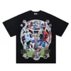 23SS Europe Soccers Stars Print T -shirt Vintage Design T -shirt plus size lente zomer mode skateboard mannen vrouwen 879 t -shirt 286B