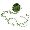 Kwiaty dekoracyjne sztuczne zielone liście winorośl DIY Garland rzemieślniczy Roślina Fałszywa (20 jardów)