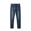 Men's Jeans Designer Luxury Quality Spring/Summer Mens Jeans Slim Fit High end Elastic Versatile Blue Straight Leg Pants All Seasons ABQ5
