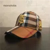 Sunshade b Hat Hat Cap de protection de baseball Broidered Baseball Hat Chapeau pour hommes Sun Women Street Sport Trendy Sport Plaid Classic Hat X7EQ