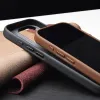 COSEMENTS Étui en cuir nappa italien pour iPhone 15 Pro Max Luxury Real Skin Phone Back Couverture pour Apple iPhone 15 Pro fait à la main