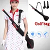 1 pc clubs de golf légers portables transportent un sac avec trois mini-voyages en nylon 240425