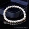 2024 Sommer natürlicher Tszi frisches Wasser weißes Perle Armband Damen kleiner Code-Perlenarmband hochwertiger 6-mm-Schmuck Einfacher Stil