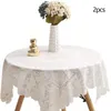 Table Cloth Vintage Lace Decorative Tablecloth Style French Minimalist Romantic Tea Round Cover Picnic Dining Mat