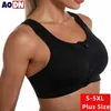 Active Underwear Front Zipper Sports Bra Professional High-strength 4-ll Shock-absorbing Sports Bralette without Steel Ring Running Vest Tops d240508