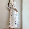 カジュアルドレスデザイナードレス2024夏の女性のアウター新しいプリントフリップカラーロングウエストタイプシャツドレスプラスサイズのドレス